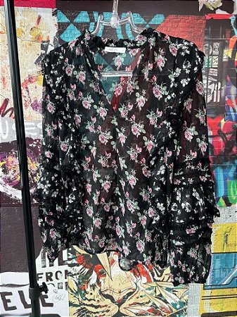 Conjunto Blusa Saia Floral