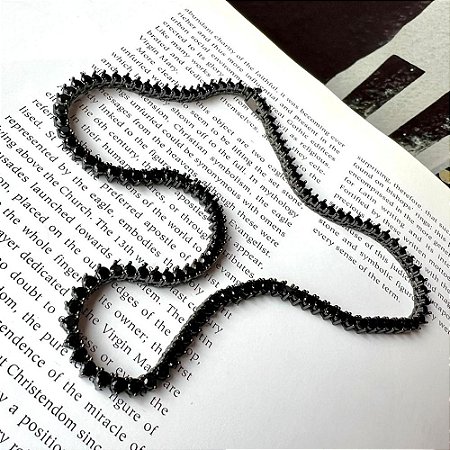 Colar Riviera Três Pontas Grafite