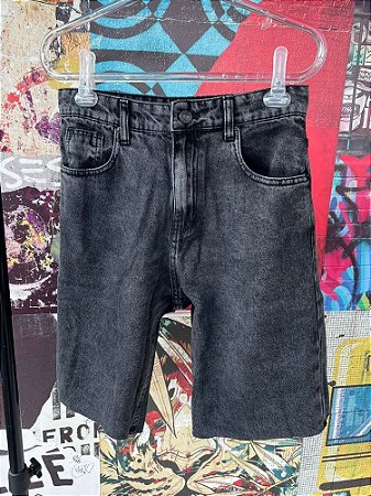 Bermuda Jeans Preto