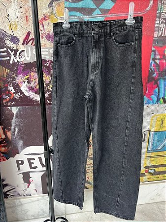 Calça Jeans Barrel Black