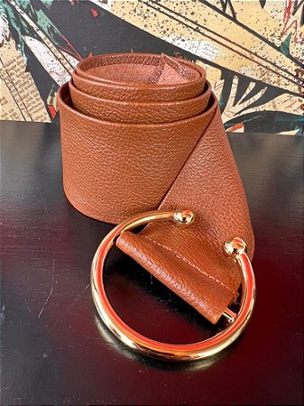 Cinto Maleável Argola Caramelo