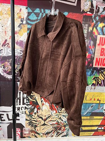 Casaco Suede Marrom