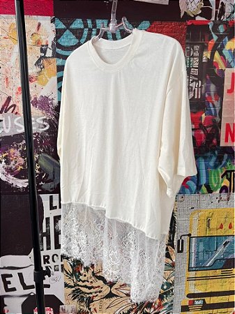 Blusa Podrinha Renda Branca