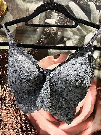 Top Renda Cinza