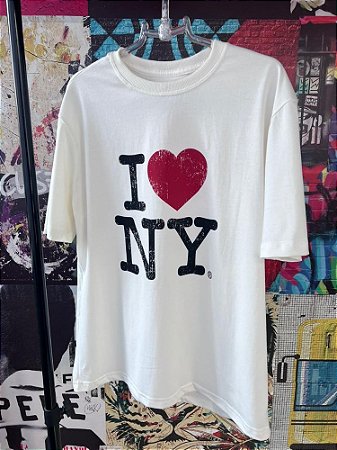 T-shirt Love NY Off White