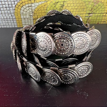 Cinto Moedas Prateado