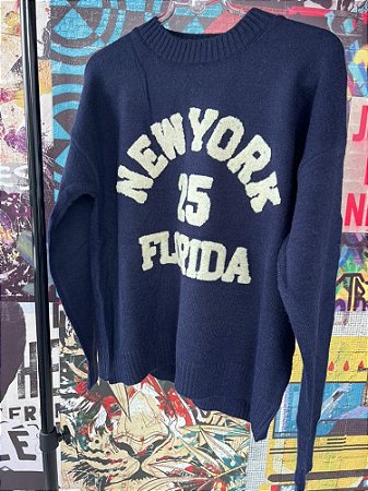 Blusa Tricot New York Marinho