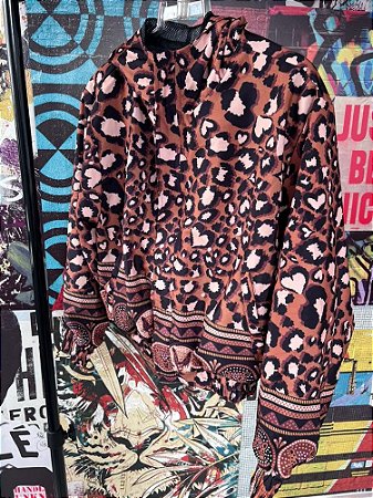 Casaco Corta Vento Onça Marrom