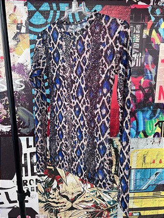 Blusa Segunda Pele Cobra Azul