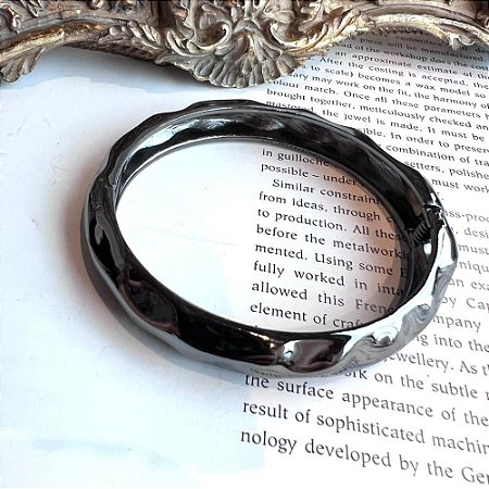 Bracelete Orgânico Slim Grafite