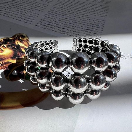 Bracelete Esferas Prateado