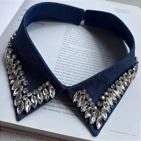 Gola Pedras Chatons Jeans