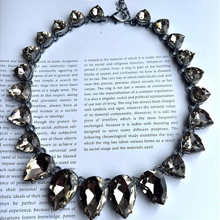 Colar Riviera Gotas Champagne