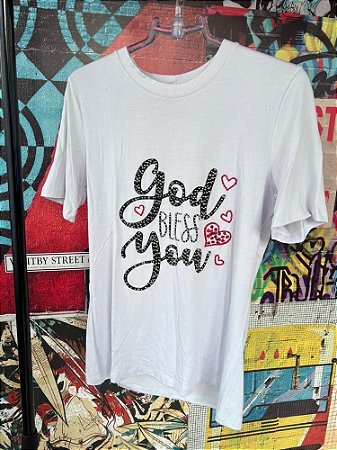 T-shirt God Bless Branca