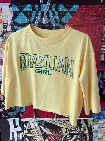 Cropped Brazilian Girl Amarelo