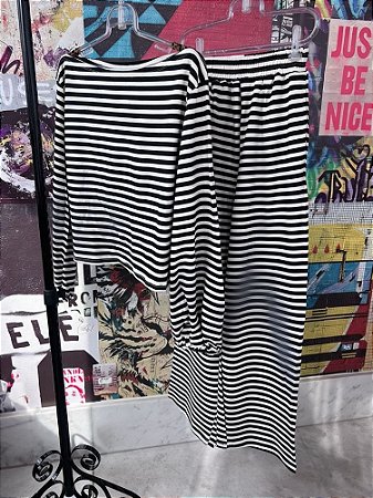 Conjunto Blusa Calça Listras