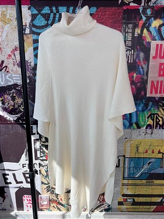 Mantô Assimétrico Modal Off White