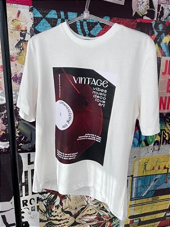 T-shirt Vintage Vibes Off White