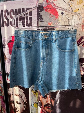 Bermuda Barra Fio Jeans