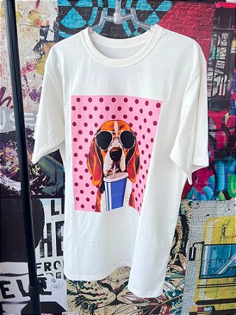 Maxi T-shirt Beagle Off White