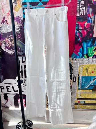 Calça Wide Leg Off White