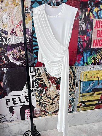 Blusa Drapeado Off White