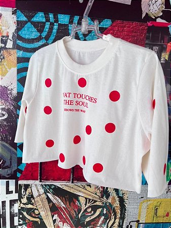 Cropped Bolinhas Vermelho