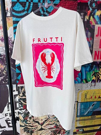 Maxi T-shirt Frutti Lagosta Off White