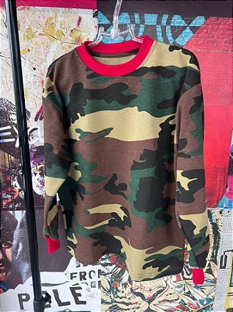 T-shirt Camuflada Manga Longa