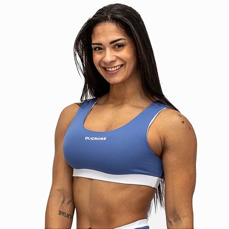 Top Fresh Azul e Branco