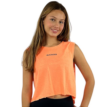 Regata Cropped Laranja Neon