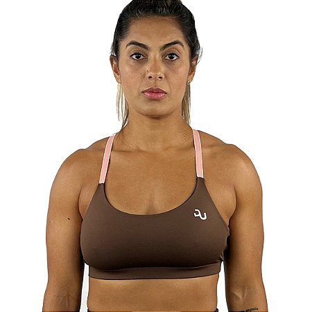 Top Alça Regulável Nadador Marrom