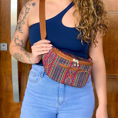 Pochete Geométrico Multicolorido