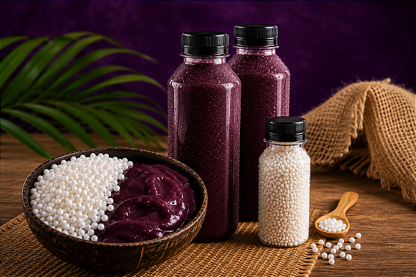 Kit Paraense 2 Litros de açaí batido pronto para consumo.