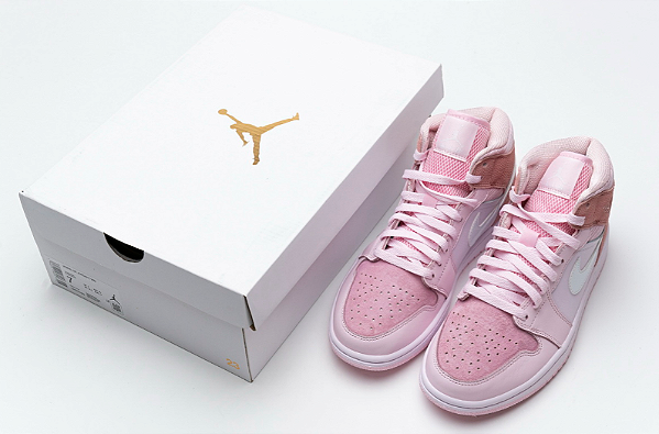 Air Jordan 1 Mid - Digital Pink - Linha exclusiva