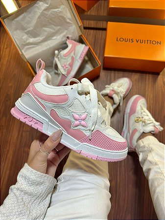 Tênis Louis Vuitton skete Prime - Rosa Bebe