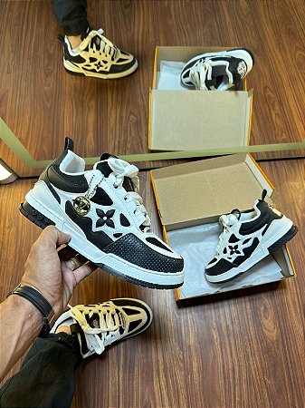 Tênis Louis Vuitton skete Prime - Preto c Branco