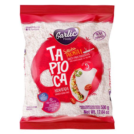 Tapioca Hidratada 500g Soltinha Saudável Prática Saborosa Sem Glúten