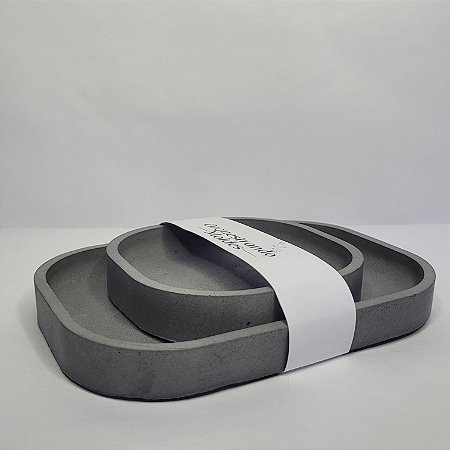 Bandeja retangular + quadrada