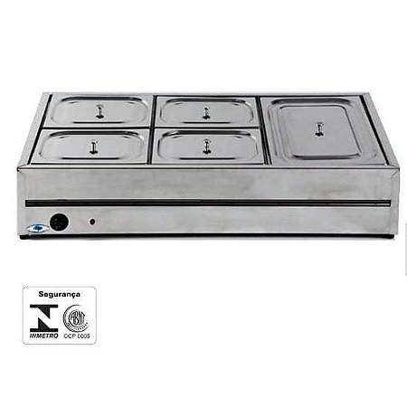 Buffet de Mesa em Aço Inox Brilhante- Ibet - Equipamentos Industriais para  Restaurantes e Bares - Esm Equipamentos