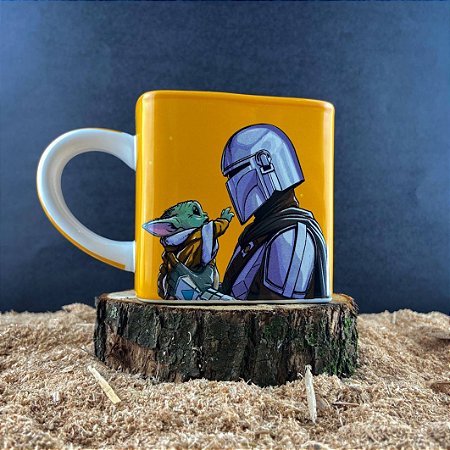 Caneca Cubo Mando e The Child The Mandalorian