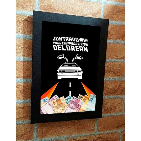 Quadro Porta Dinheiro Delorean