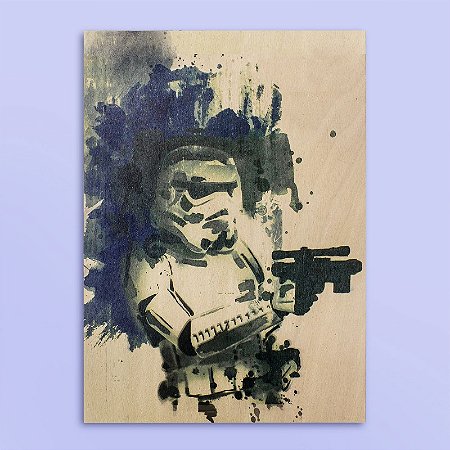 Quadro Star Wars Aquarela Stormtrooper
