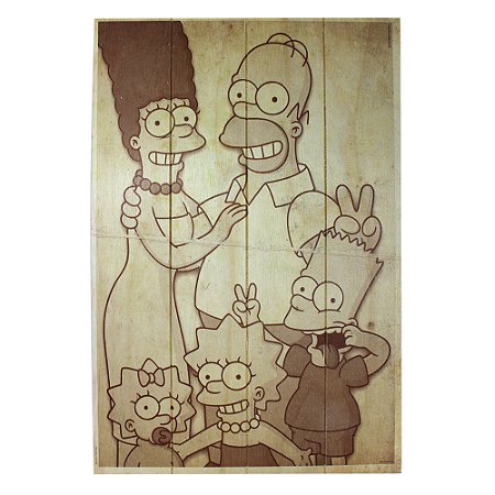 Quadro Família Simpsons