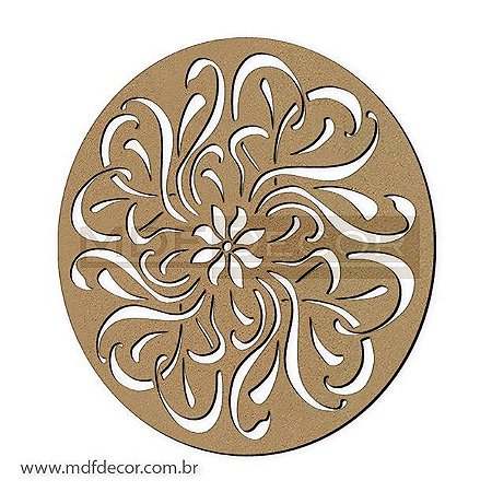 Mand-023 - Mandala Mdf Abstrata Dancing Flower