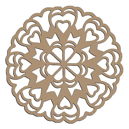 Mandala de Mdf Love - Mand-047