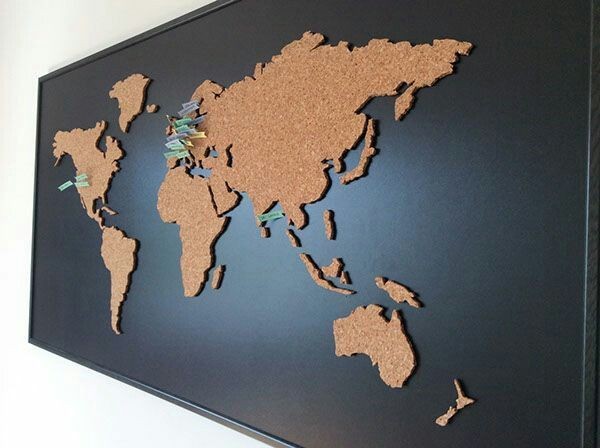 Mural Mapa Mundi Cortiça 5mm