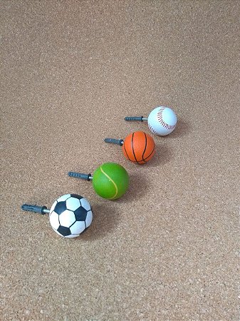 kit cabideiro de parede esportes