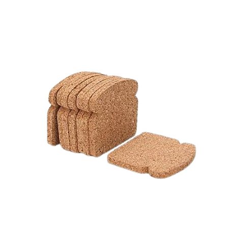 Porta copos cortiça pão de forma