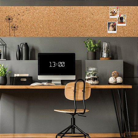 Mural Cortiça Personalizado 120x45cm
